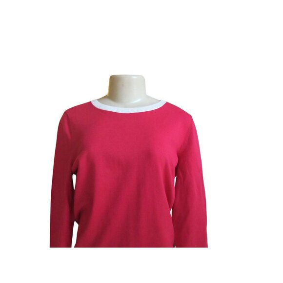 NWT, Talbots Pink Silk Blend 3/4" Sleeves Sweater SZ L - Picture 2 of 6